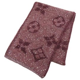 Sciarpa in Paillettes Monogram Louis Vuitton Bordò