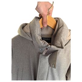 Ermenegildo Zegna Wool Parka Cream M Cream