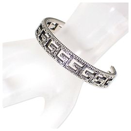 GUCCI 925 Square G Bangle Silvery
