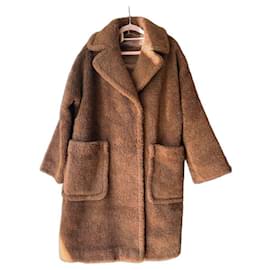 Weekend Max Mara Teddy Mantel Braun Braun