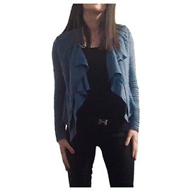 Guess Light blue short jacket Blue