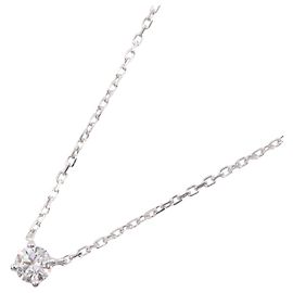 Collar Solitaire Cartier 1895 Plata Otro