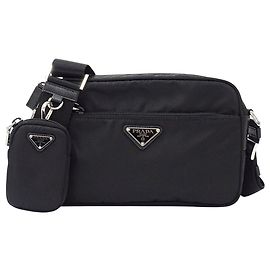 Bolsa de nylon preta Prada Preto