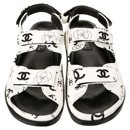 Sandali Dad Chanel 37 Nero Bianco