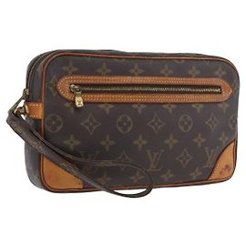 LOUIS VUITTON Pochette Marly Dragonne GM Monogram M51825 LV Auth 173740 Monogramme