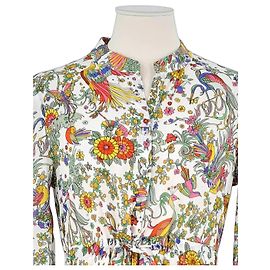 Abito Tory Burch in cotone bianco Bianco