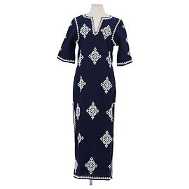 Abito in lino blu navy Tory Burch Blu navy