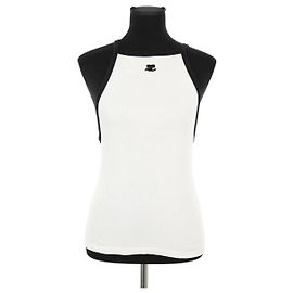 Courreges Top senza maniche bianco Bianco