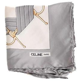 Céline Quadrado cinza Cinza