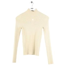 Courreges Pull écru Écru