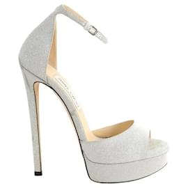 Jimmy Choo Tacchi argentati Argento