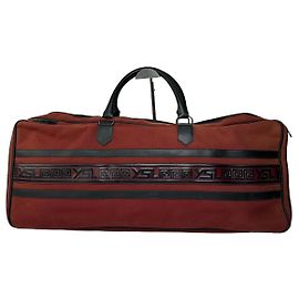 Borsa da viaggio vintage Yves Saint Laurent Rossa Nera Rosso