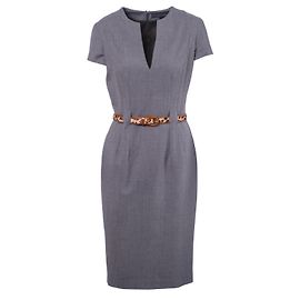Robe fourreau Ralph Lauren Gris
