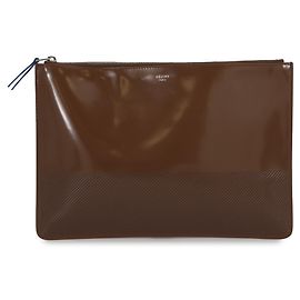 Céline Clutch in pelle marrone Celine Marrone