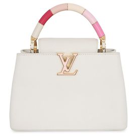Borsa Capucines BB Louis Vuitton Rosa Bianco