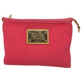 Pochette Antigua en toile Louis Vuitton Rose