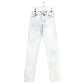 Alexandre Vauthier White cotton wide jeans White