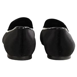 Mocasines Tory Burch de terciopelo negro Negro