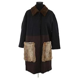 Autre Marque Brown wool coat Brown
