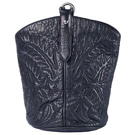 Borsa a secchiello ricamata Western di Chanel Nero Altro