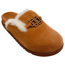 Jonathan Simkhai Simkhai Chestnut Suede Shealing Mila Clogs Brown