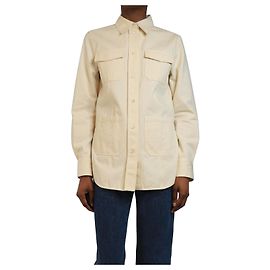 Totême Chemise utilitaire crème - taille UK 6 Écru
