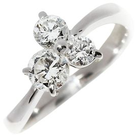 Autre Marque Pt900 Diamantring Silber