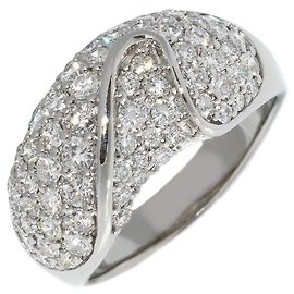 Autre Marque Pt900 Diamantring Silber