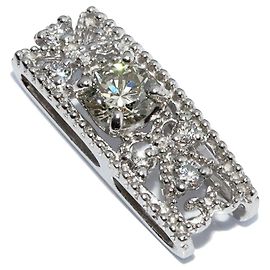 Autre Marque Pt900 Diamantanhänger Silber