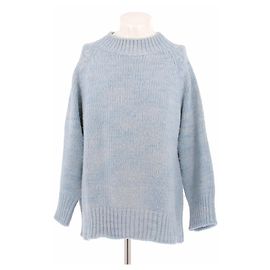 Maison Martin Margiela Pull bleu en alpaga et coton Blue
