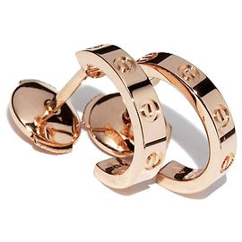 Orecchini Cartier LOVE Au750 Rosa