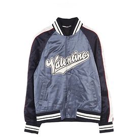 Giacca da stadio in rayon Valentino Blu Altro