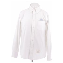 Thom Browne Camisa blanca con bolsillo Blanco