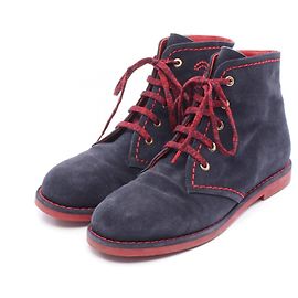 Chanel Desert Boots Suede Boots Blue Other