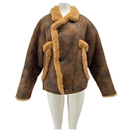Sandro Brown Wool Jacket Brown