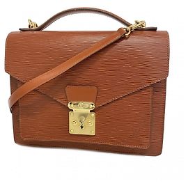 Borsa Monceau Epi Louis Vuitton Marrone