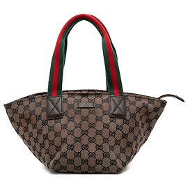 Gucci Brown GG Canvas Web Handbag Brown