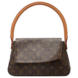 Louis Vuitton Mini Looping Monogram Marron Marron
