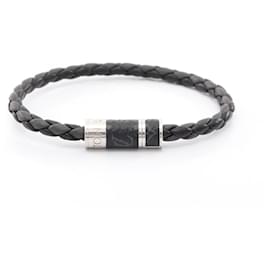 Bracciale Charm Monogram Eclipse Louis Vuitton Nero Argento