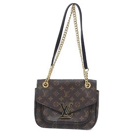 Louis Vuitton Monogram Passy Schultertasche Braun Monogramm