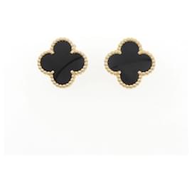 Van Cleef & Arpels Vintage Alhambra Earrings Yellow