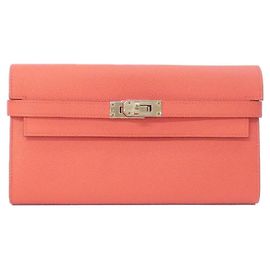 Hermès Hermes Kelly Classic 051300CK Wallet Pink
