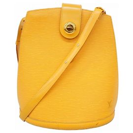 Sac à main épaule Cluny Epi Louis Vuitton Jaune