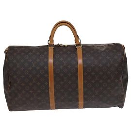 Bolsa Keepall Louis Vuitton em canvas Monogram 60 Marrom