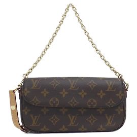 Louis Vuitton Monogram Wallet on Chain Ivy Shoulder Bag Brown