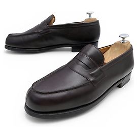 NOVO JM WESTON 180 MOCASSINS DE COURO MARROM 9D 43 SAPATOS Marrom