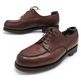 SCARPE JM WESTON 641 DERBY GOLF 6D 40 IN PELLE GRANA MARRONE Marrone