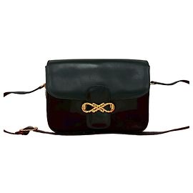 Céline Celine Calf Leather Shoulder Bag Black