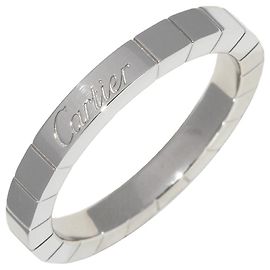 Cartier Lanieres Pt950 Ring Size 55 Silvery Metallic