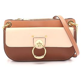 Chloé Bolsa de ombro de couro Chloe Tess marrom/bege Marrom